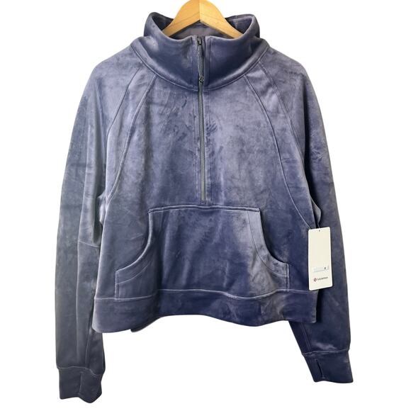 NWT Lululemon Scuba XL XXL Oversized Funnel-Neck Half Zip Velvet NFAL New - Picture 1 of 11